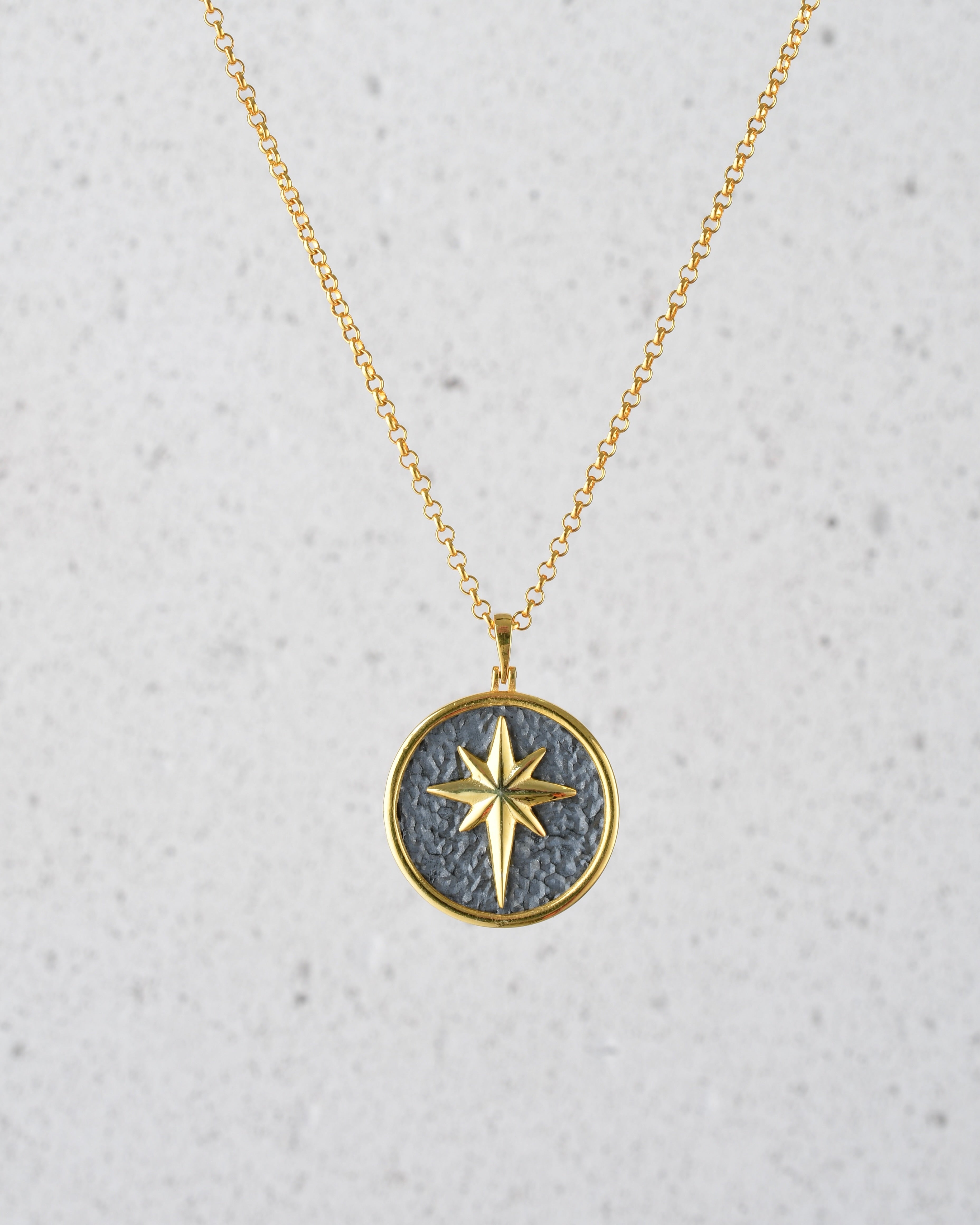 POLE STAR GOLD KADIN KOLYE
