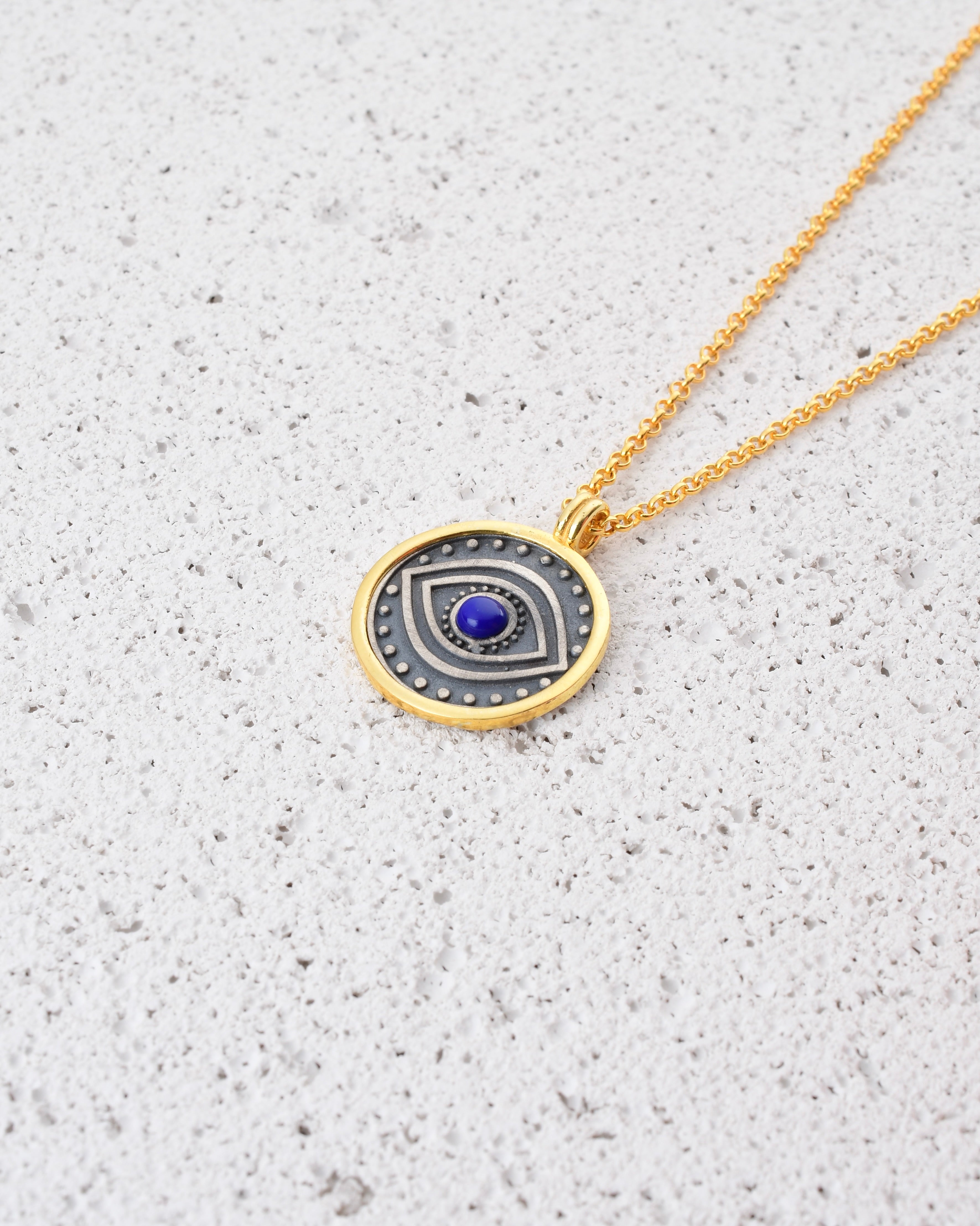 HORUS GOLD BLUE KADIN KOLYE