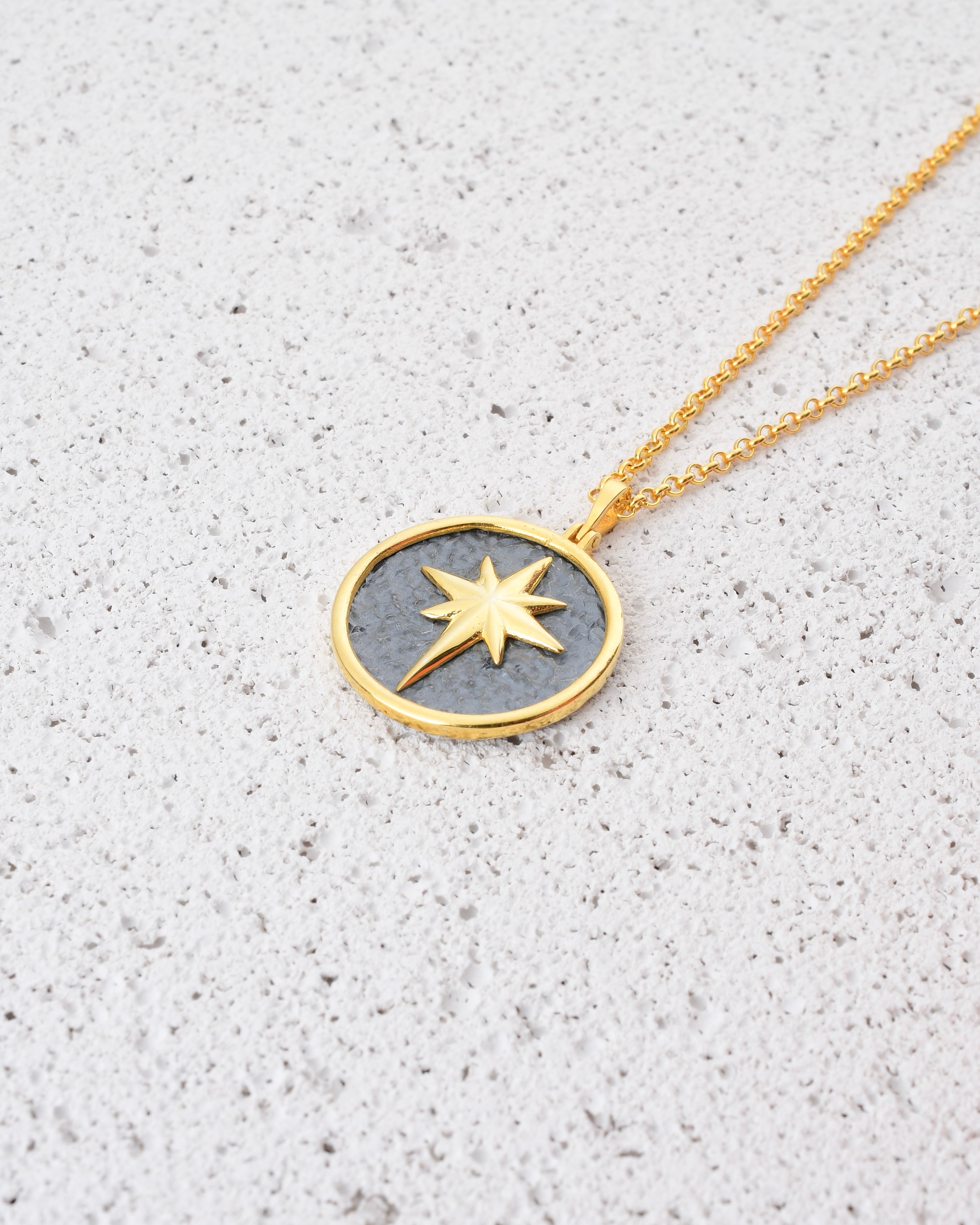 POLE STAR GOLD KADIN KOLYE