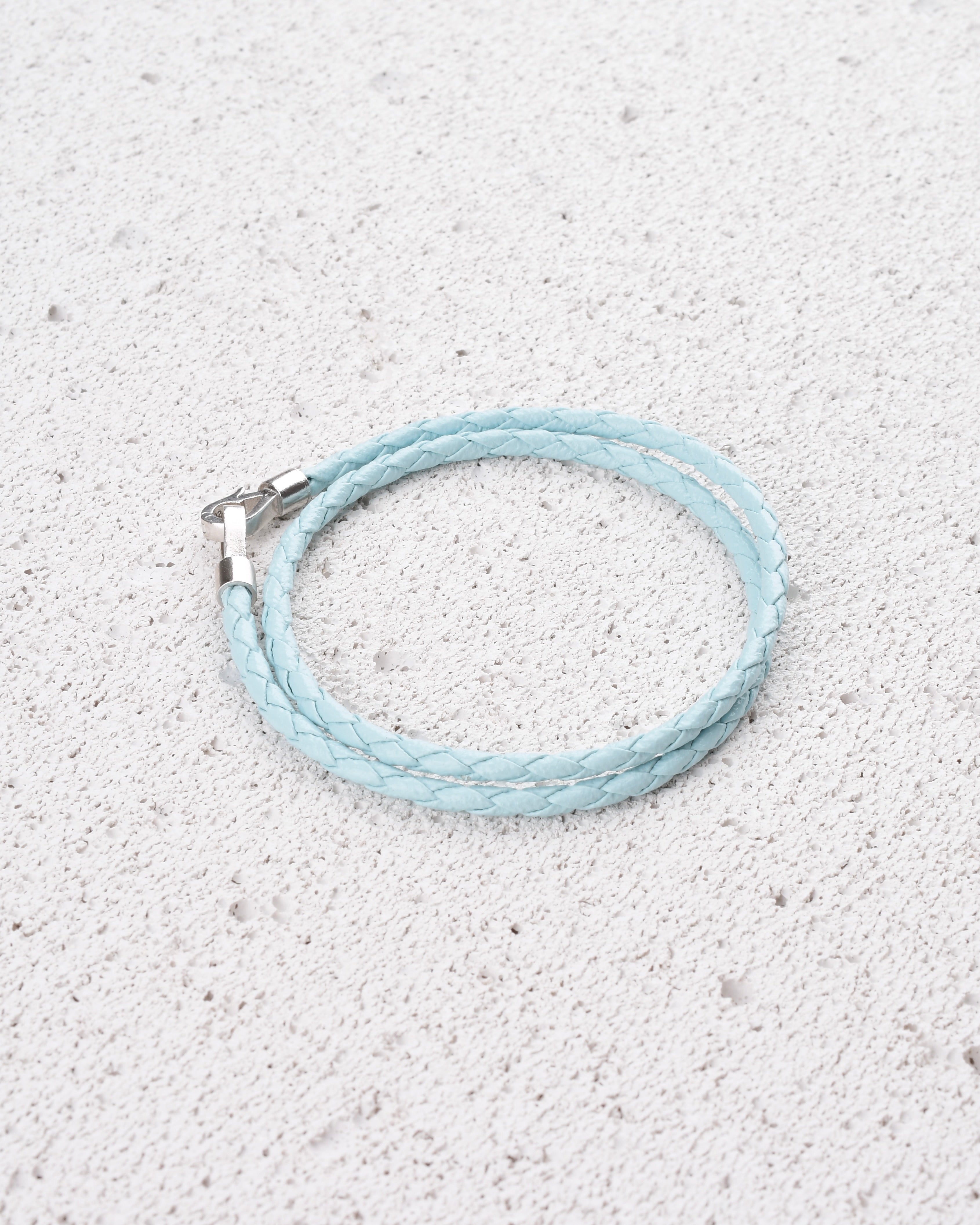 DARVIN BLUE ÇİFT TUR DERİ BİLEKLİK