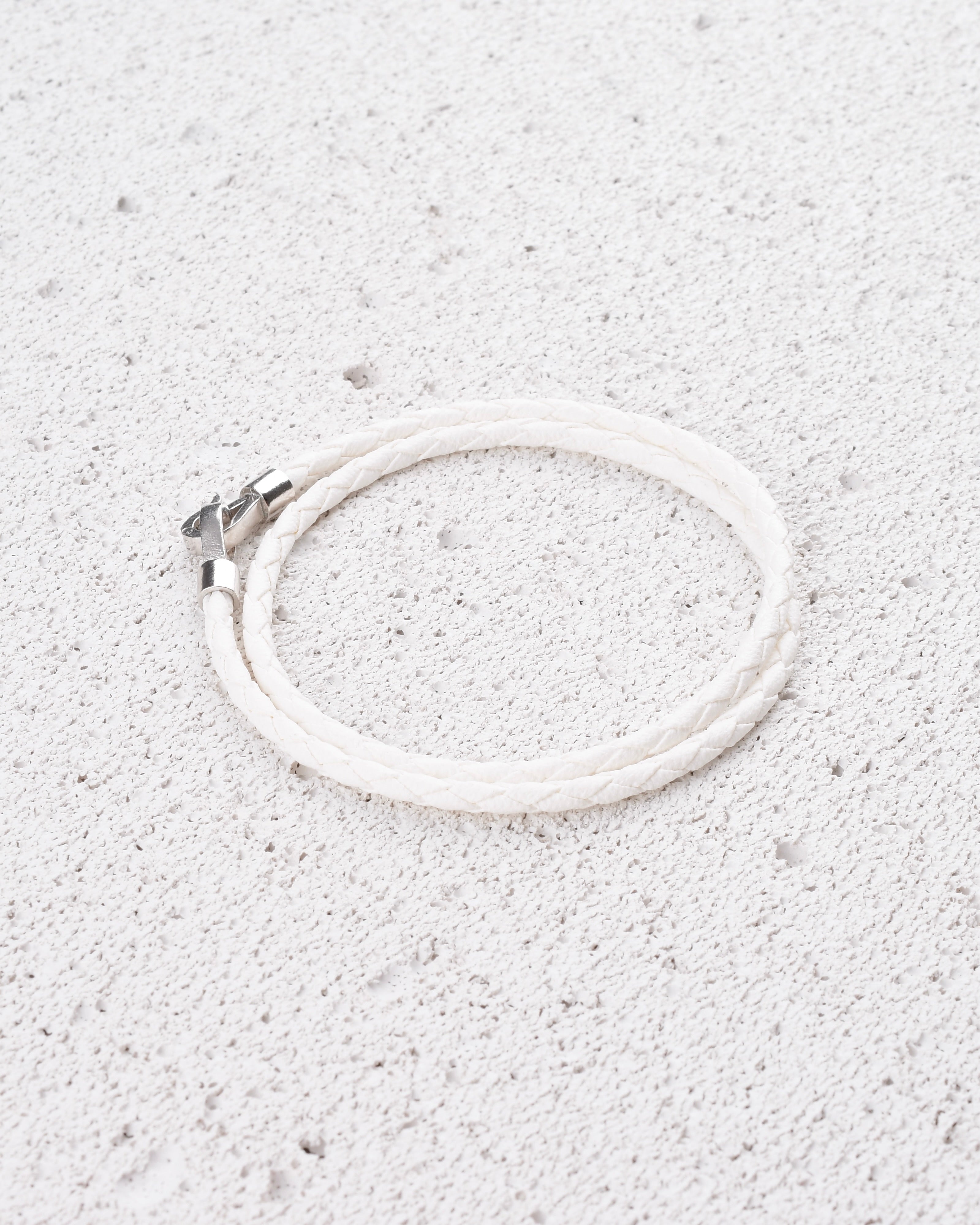 DARVIN WHITE ÇİFT TUR DERİ BİLEKLİK