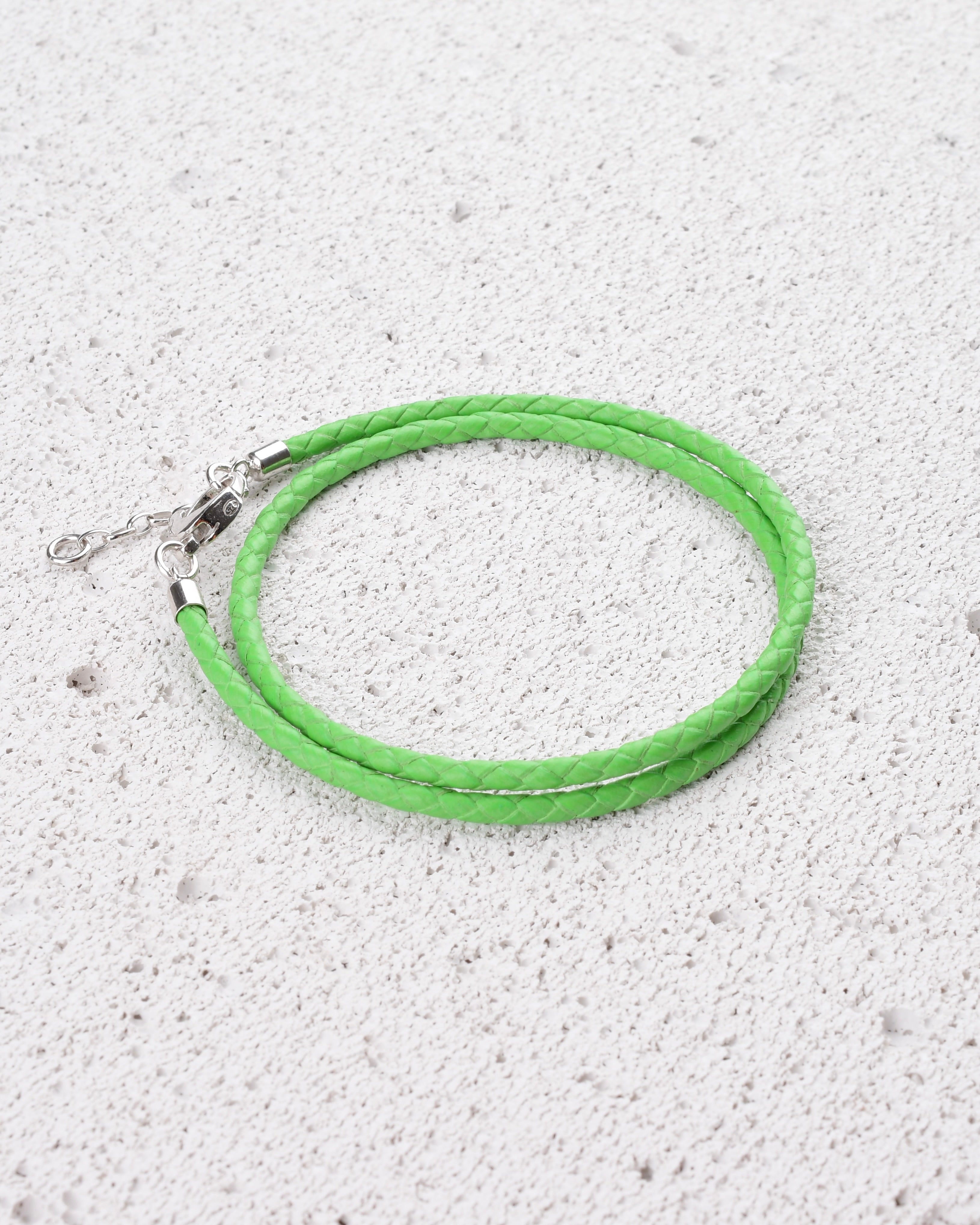 LOGAN GREEN ÇİFT TUR DERİ BİLEKLİK