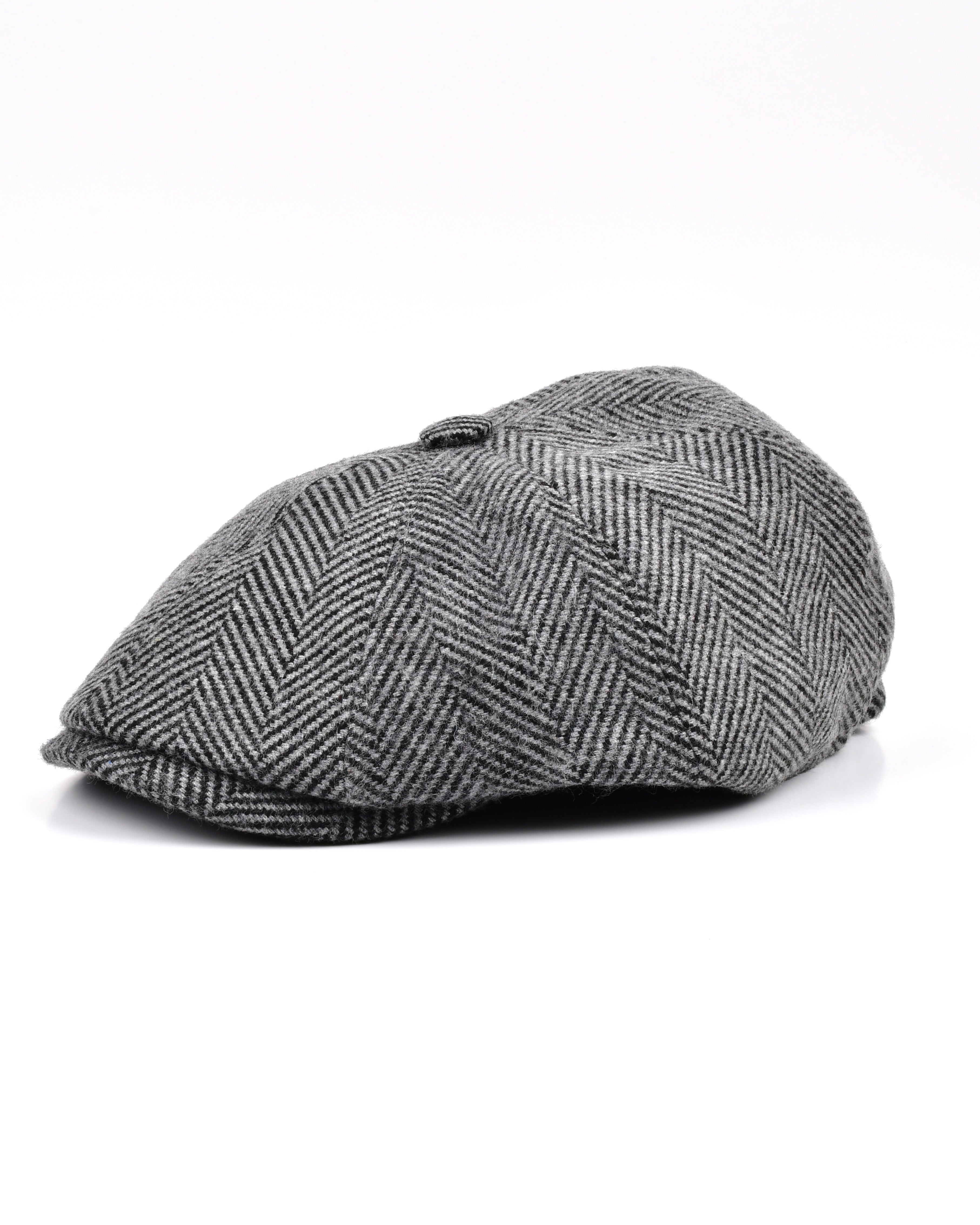 HOMERUN HERRINGBONE GREY KASKET