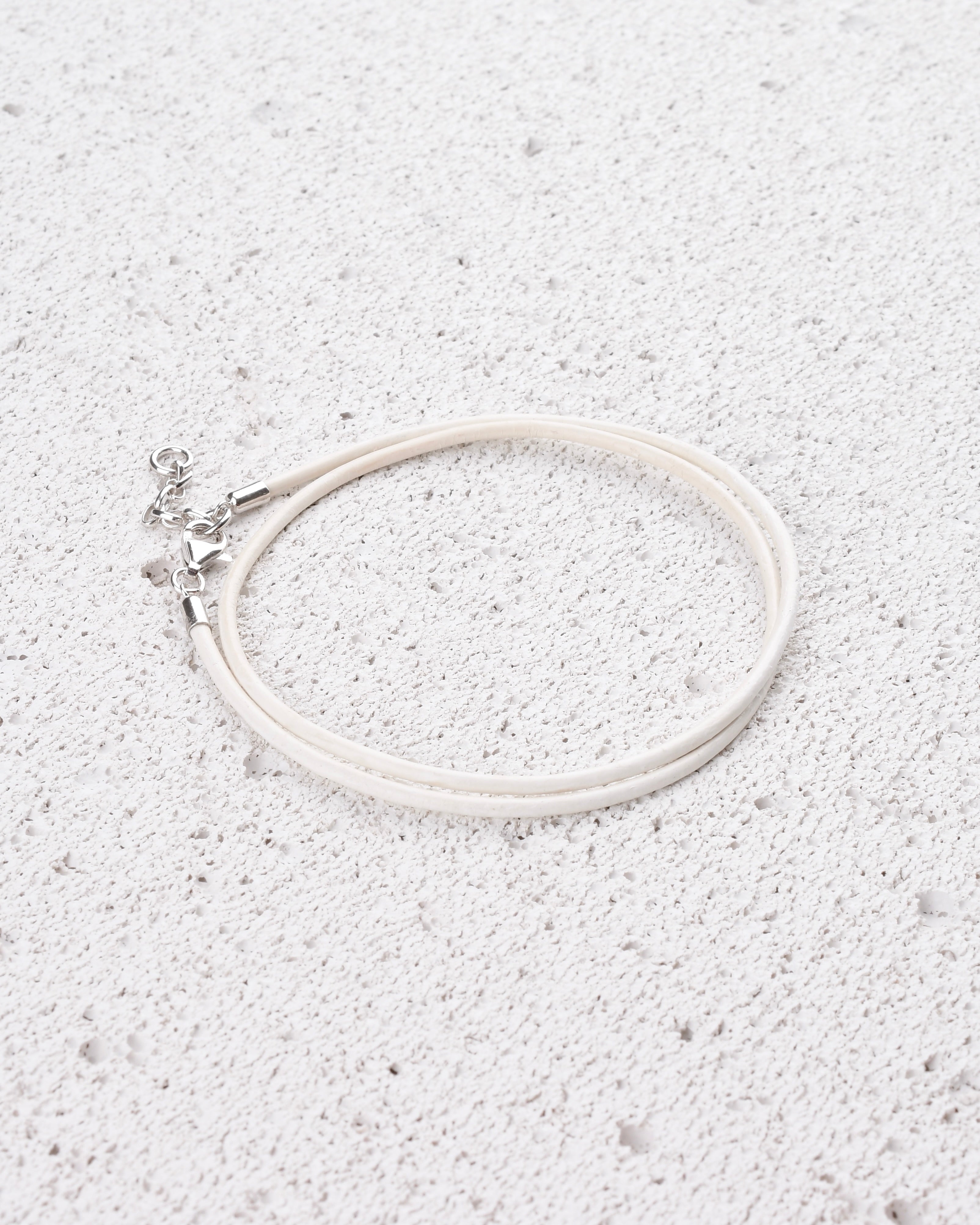 LISMOR WHITE ÇİFT TUR DERİ BİLEKLİK